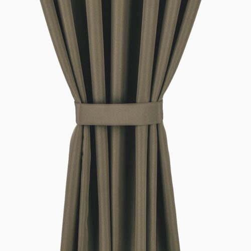 Waterdicht Tuingordijn met Afneembare Lussen - Khaki (190cm hoog)