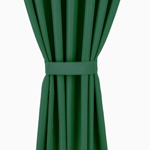08a.webp Waterdicht Tuingordijn met Plooien - Donkergroen (200cm hoog)