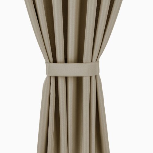 Waterdicht Tuingordijn met Plooien - Beige (190cm hoog)