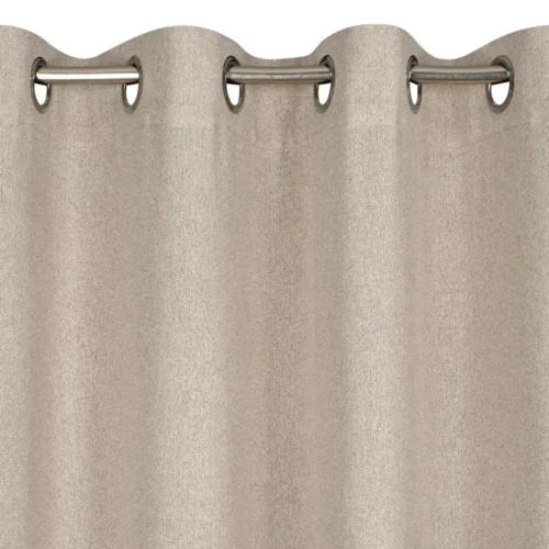Lichtgewicht Ringgordijn Linnenlook - Beige