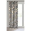 Velvet Gordijn met Gouden Bloemenprint