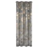 Velvet Gordijn met Gouden Bloemenprint