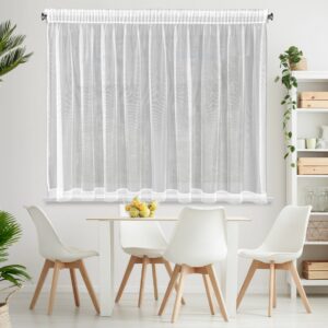Micro mesh gordijn met kant FBR-01