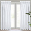 Wit voile gordijn met gewicht FWB-01
