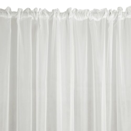 Glad voile gordijn met tape FWL-02