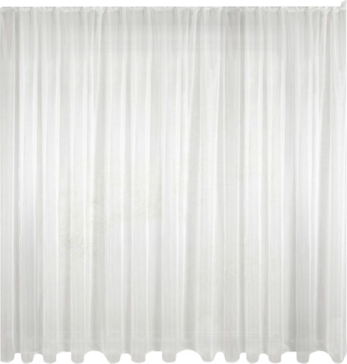 Glad voile gordijn met tape FWL-02
