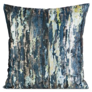 Fluwelen kussensloop met metallic print J01R-03