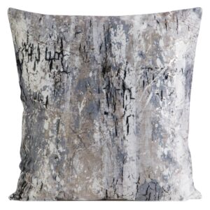 Fluwelen kussensloop met metallic print J01S-02