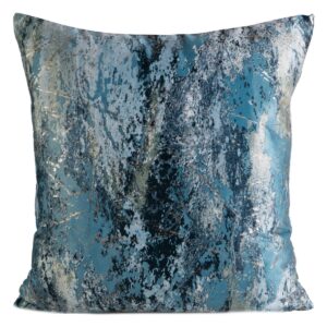 Fluwelen kussensloop met metallic print J01S-03