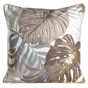 Fluwelen kussensloop met glanzende print J02F-01