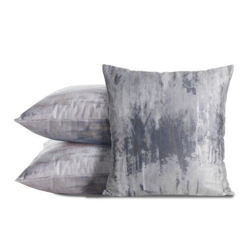 Fluwelen kussensloop met metallic print J02G-01
