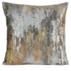 Fluweelen kussenhoes met metallic print J02G-02