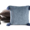 Kussenhoes met bontstructuur en decoratieve kwastjes JA113-03