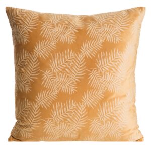 Fluwelen kussensloop met palmbladprint JA125-01