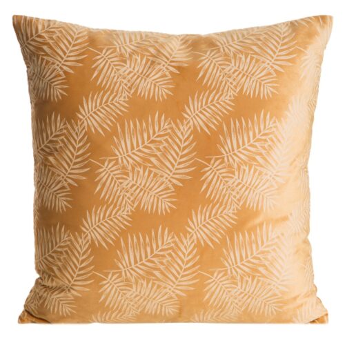 Fluwelen kussensloop met palmbladprint JA125-01