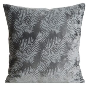 Fluwelen kussensloop met palmbladprint JA125-02