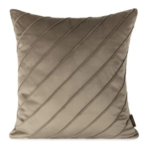 Fluwelen kussensloop met stiksels, beige JA130-01