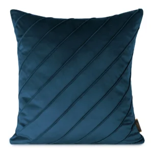 Fluwelen kussensloop met stiksels, marineblauw JA130-04
