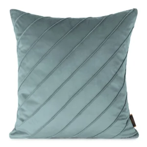 Fluwelen kussensloop met stiksels, blauw JA130-07