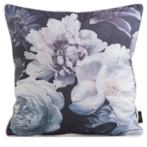 Fluwelen kussensloop met bloemen JA137-06
