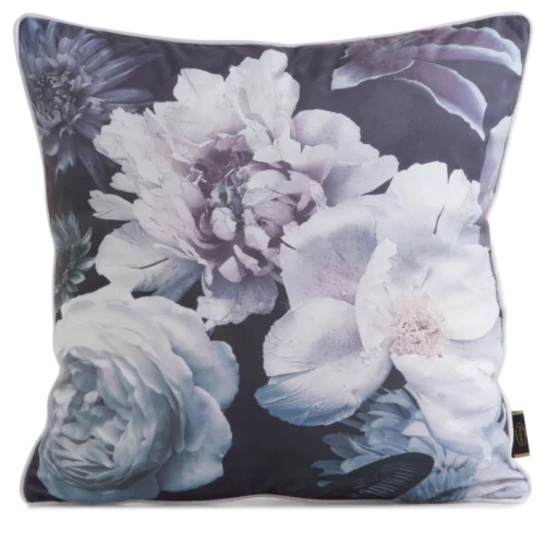 Fluwelen kussensloop met bloemen JA137-06