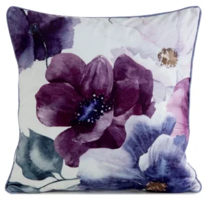 Fluwelen kussensloop met bloemen JA137-08