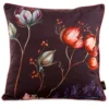 Fluwelen kussensloop met bloemen JA137-09