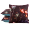 Fluwelen kussensloop met bloemen JA137-09