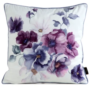 Fluwelen kussensloop met bloemen JA137-13