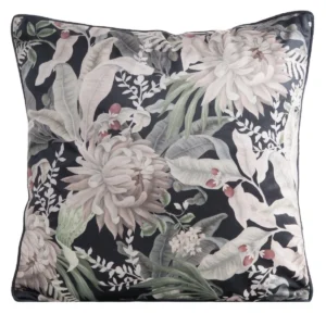 Fluwelen kussensloop met bloemen JA137-15