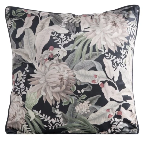 Fluwelen kussensloop met bloemen JA137-15