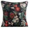 Fluwelen kussensloop met bloemen JA137-17