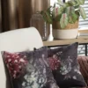 Fluwelen kussensloop met bloemen JA137-19