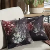 Fluwelen kussensloop met bloemen JA137-19
