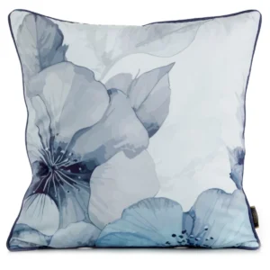Velours kussenhoes met bloemen JA137-22