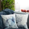 Velours kussenhoes met bloemen JA137-22