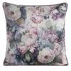 Velours kussenhoes met bloemen JA137-27