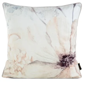 Velours kussenhoes met bloemen JA137-28