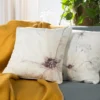 Velours kussenhoes met bloemen JA137-28