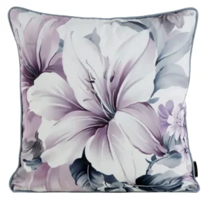 Velours kussenhoes met bloemen JA137-29