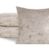 Fluwelen kussensloop met glanzende bloemenprint JA138-02