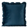 Velours kussenhoes versierd met ruches JA143-02