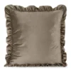 Velours kussenhoes versierd met ruches JA143-06