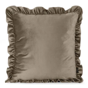 Velours kussenhoes versierd met ruches JA143-06