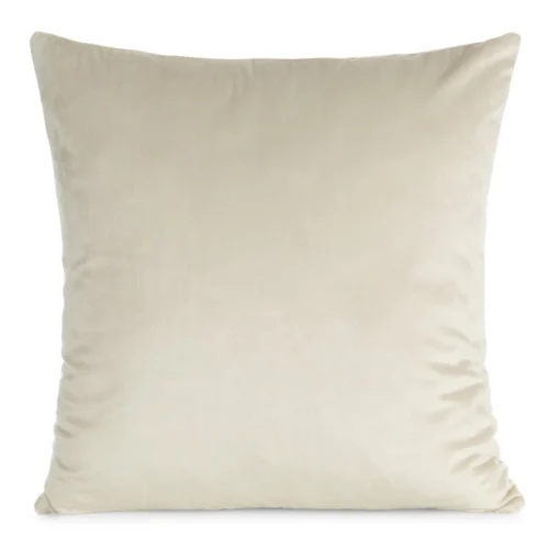 Lichtbeige fluwelen kussenhoes JA150-08