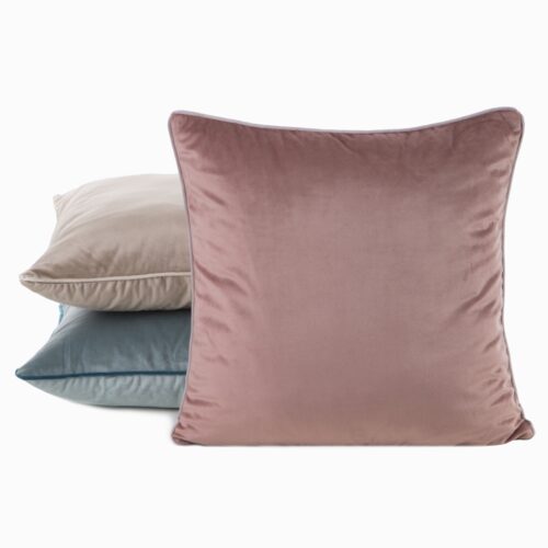 Fluweelen kussenhoes met bies JA151-03