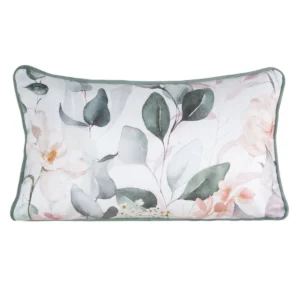 Fluweelen kussenhoes met vulling van bladeren en bloemen JA152A-03