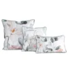 Fluweelen kussenhoes met vulling van bladeren en bloemen JA152A-03