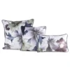 Fluwelen kussenhoes met bloemenprint en bies JA152-07