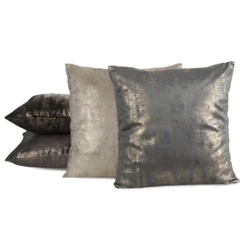 Velours kussenhoes met glanzende print JA153-04